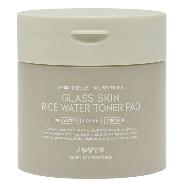 OOTD Glass Skin Rice Water Toner Pad