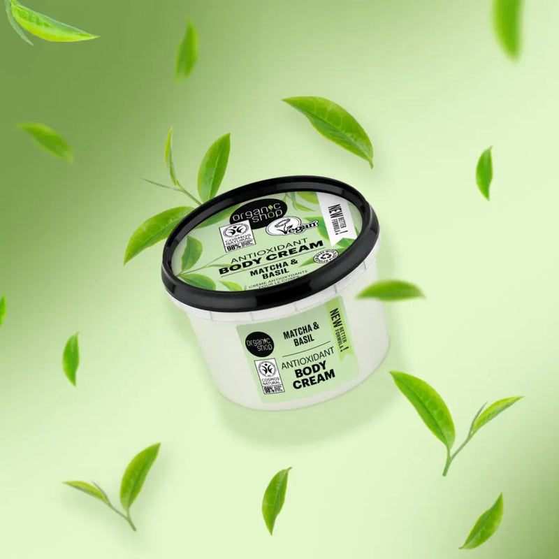 Organic Shop Antioxidant Body Cream Matcha And Basil