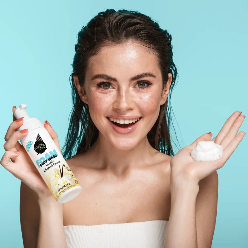 Organic Shop Foam Body Wash Vanilla Whipped Cream