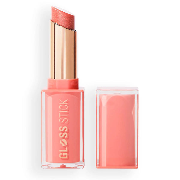 Revolution Pout Lip Gloss Stick Shimmer Peach Sorbet Nude