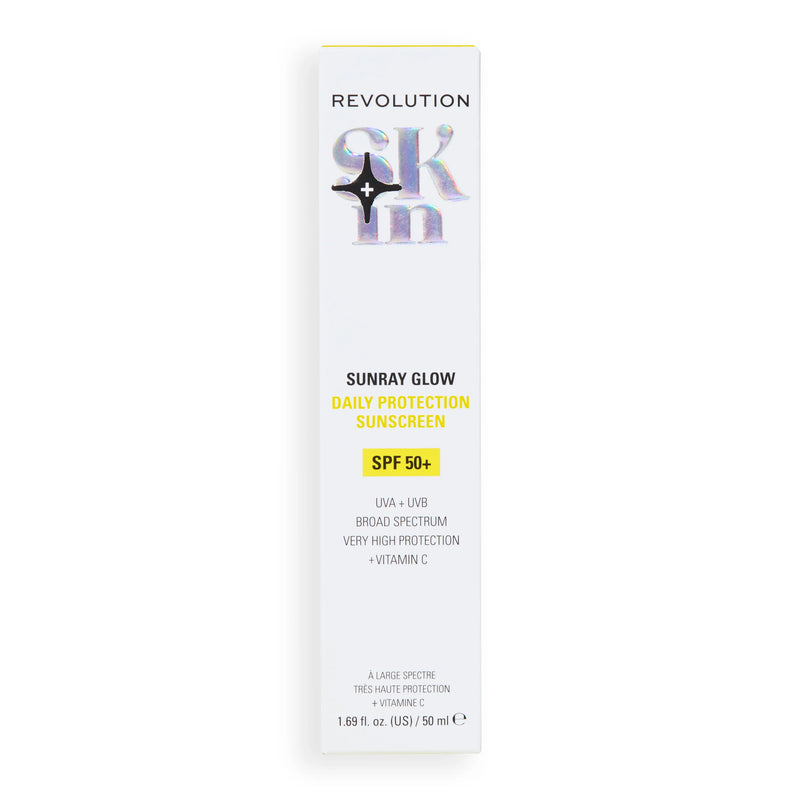 Revolution Skin Sunray Glow Daily Protection Sunscreen SPF 50+ with Vitamin C