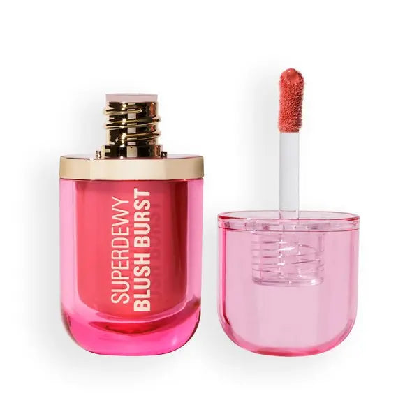 Revolution Superdewy Liquid Blush Burst Strawberry Milkshake Cool Pink