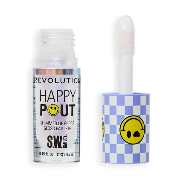 Revolution x S.W.Smiley Happy Pout Lip Gloss Stellar Shine, holografische lipgloss