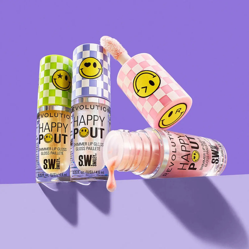 Revolution x S.W.Smiley Happy Pout Lip Gloss Stellar Shine, holografische lipgloss
