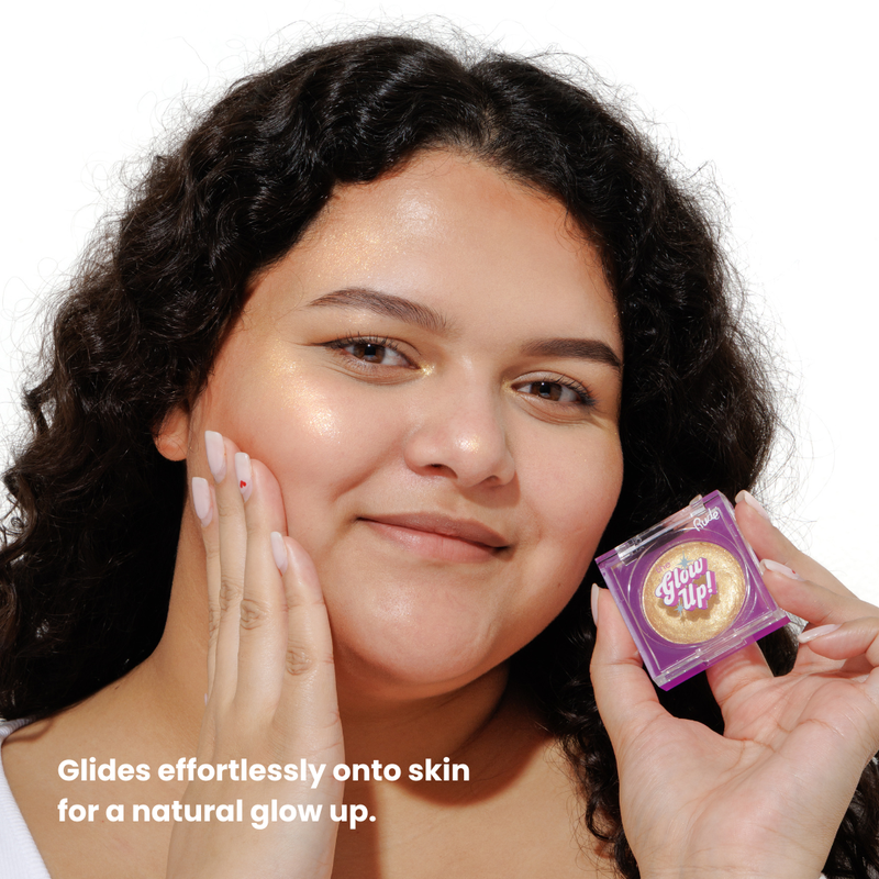 Rude Cosmetics The Glow Up! Diamond Highlighter Peri Twinkle, multifunctionele highlighter met diamanteffect, foto 3 van 6