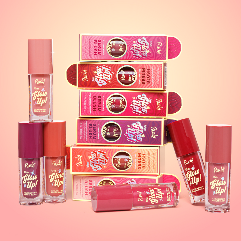 Rude Cosmetics The Glow Up! Illuminating Serum Blush Hush Blush, vloeibare blush met een stralende finish, foto 6 van 7