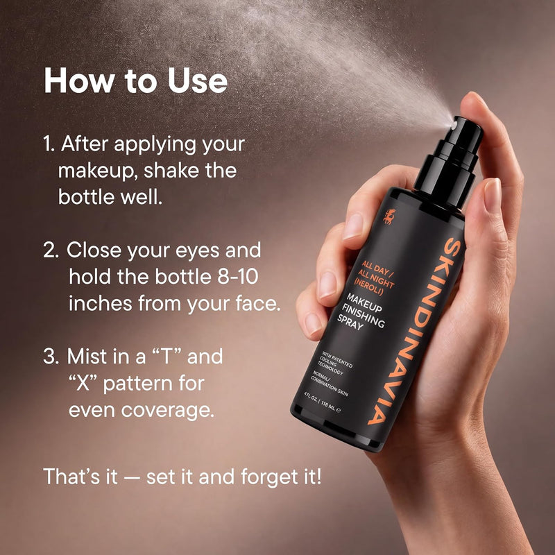 Skindinavia All Day/all Night Makeup Finishing Spray Neroli 236 ml.