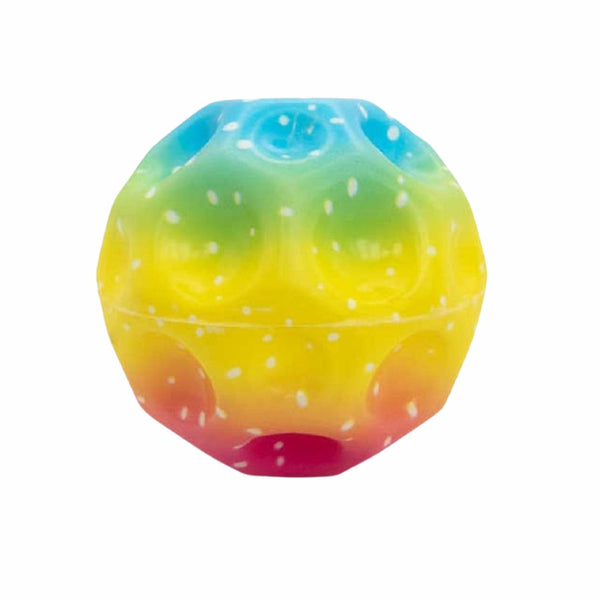 Mystery Mega Bounce Ball Mixed Rainbow van Boozyshop, fidget toy om mee te friemelen