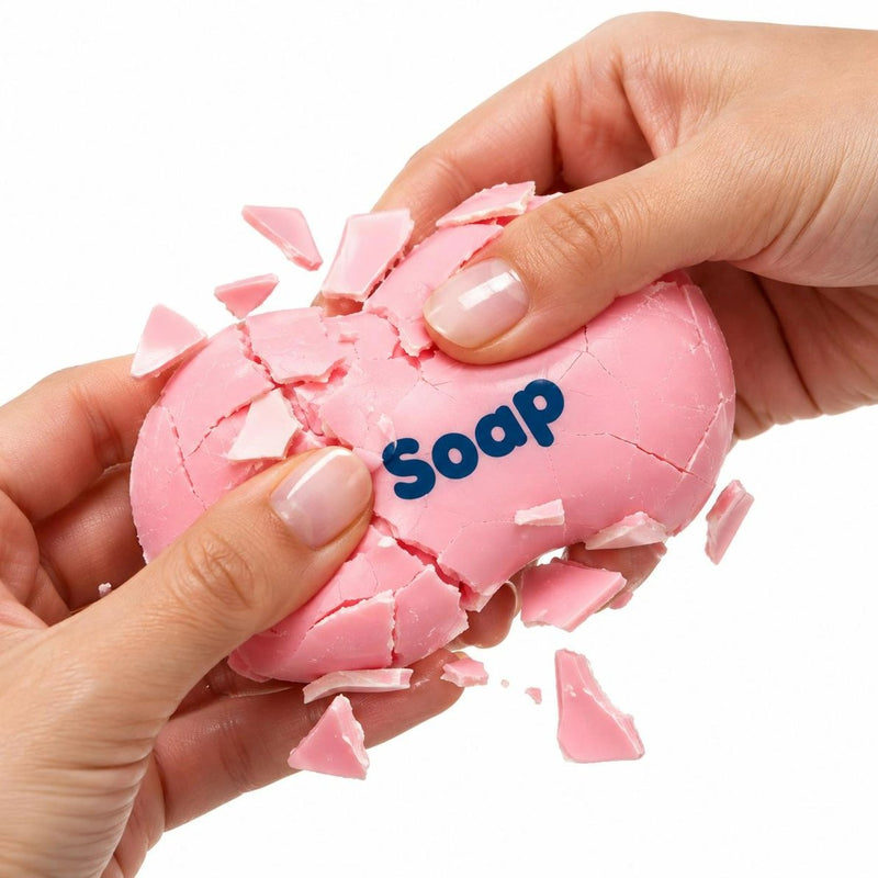 Wax Cracking Mystery Soap Squishy, de zachte squishy onder de waslaag