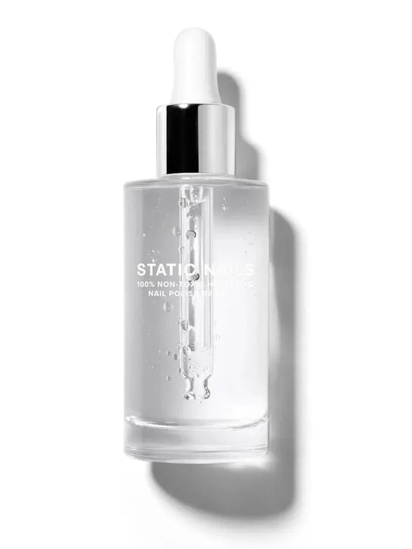 Static Nails 100% Non-Toxic, Odorless Polish & Pop-On Remover Clear