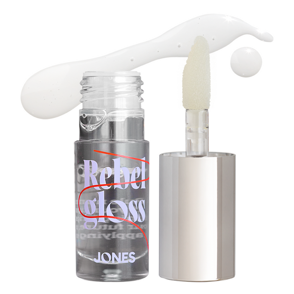 Take It From Jones Rebel Gloss N*ked, lipgloss met glanzende finish en verzorgende oliën.