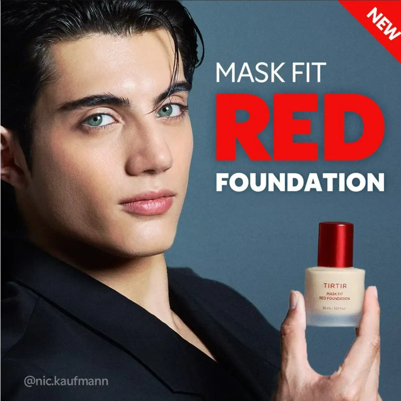 TIRTIR Mask Fit Red Foundation 49N Deep Chestnut, long-lasting foundation met hoge dekking, foto 3 van 4