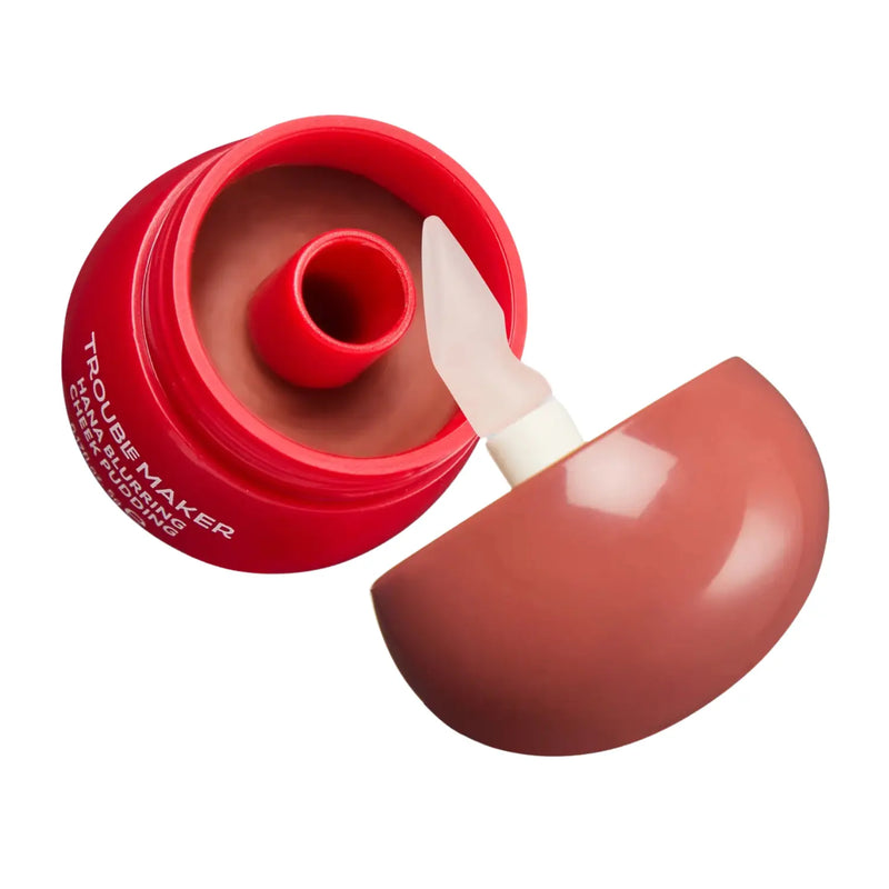 Trouble Maker Little Pudding Blurring Lip & Cheek Mousse Mochi Nude Brown