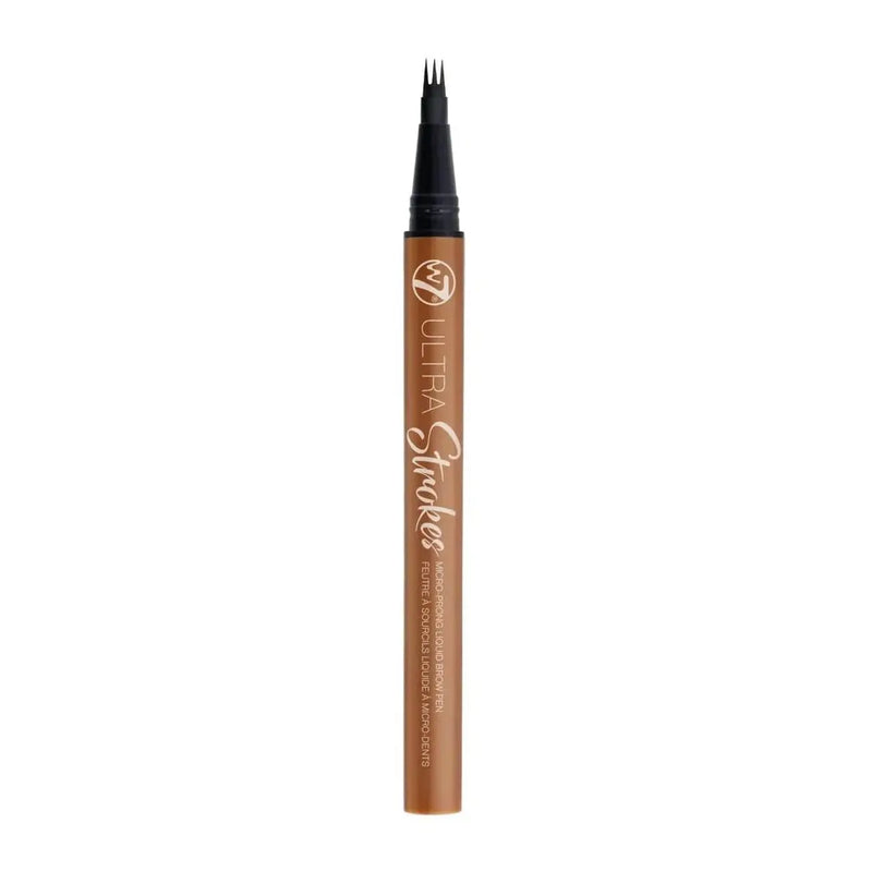 W7 Cosmetics Ultra Strokes Micro Prong Liquid Brow Pen Brown, wenkbrauw pen met micro prong applicator