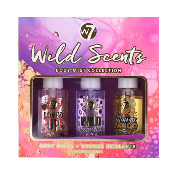 W7 Cosmetics Wild Scents Trio Mini Body Mist Collection