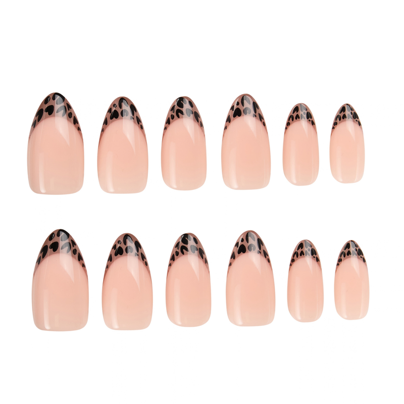 ATE Press On Nails Out Of Line M/L, medium amandelvormige nepnagels