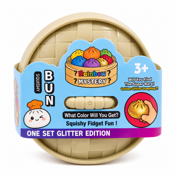 Verpakking van de Mystery Glitter Dumpling Squishy Small