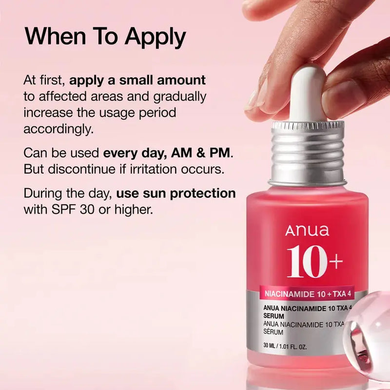 Anua Niacinamide 10% + TXA 4% Serum 10 ml.