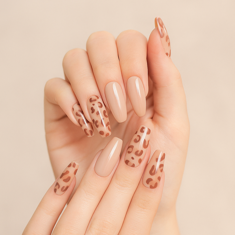 Boozyshop Press On French Nails Panther