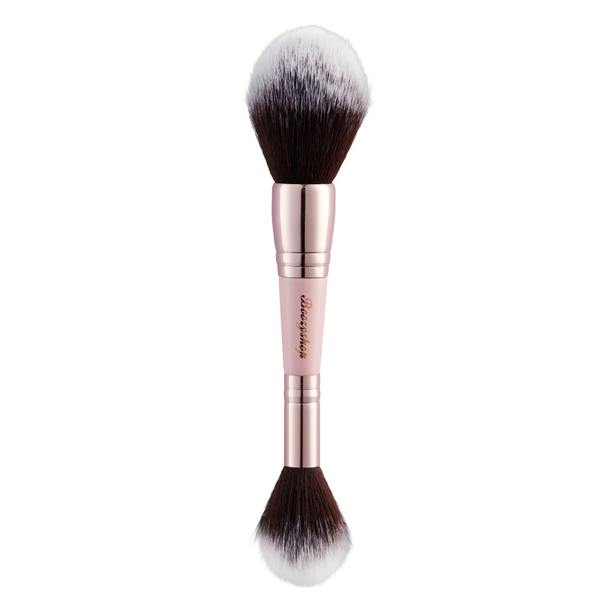 Boozyshop Soft Pink and Gold Powder Duo Brush