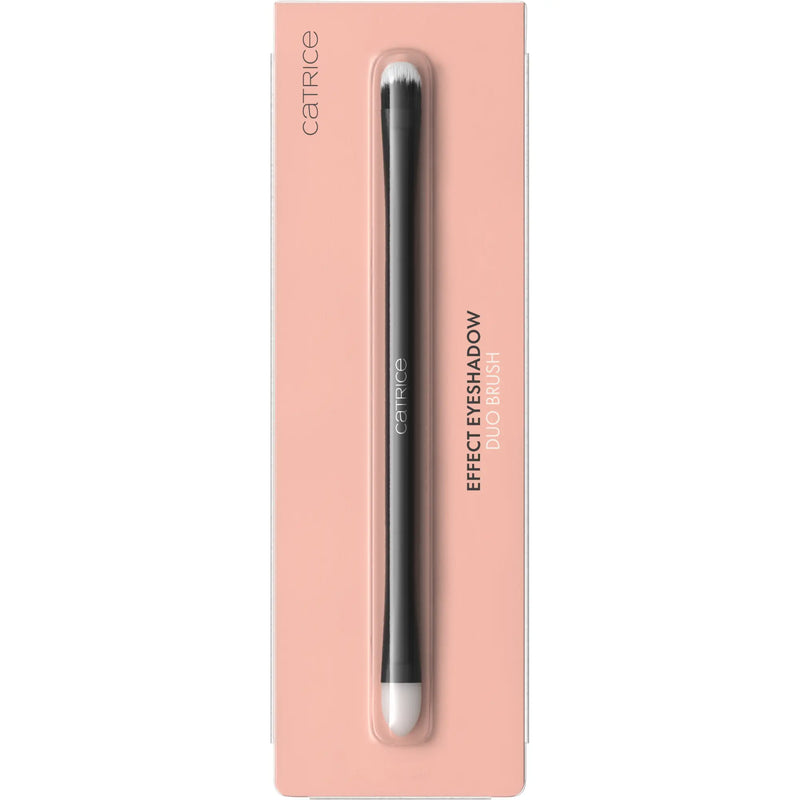 Catrice Effect Eyeshadow Duo Brush, 2-in-1 kwast met blendingkwast en siliconen sponsapplicator