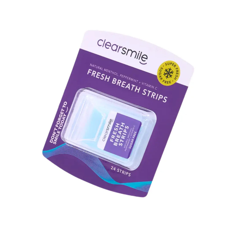Clearsmile Fresh Breath Strips, strips voor frisse adem met pepermunt