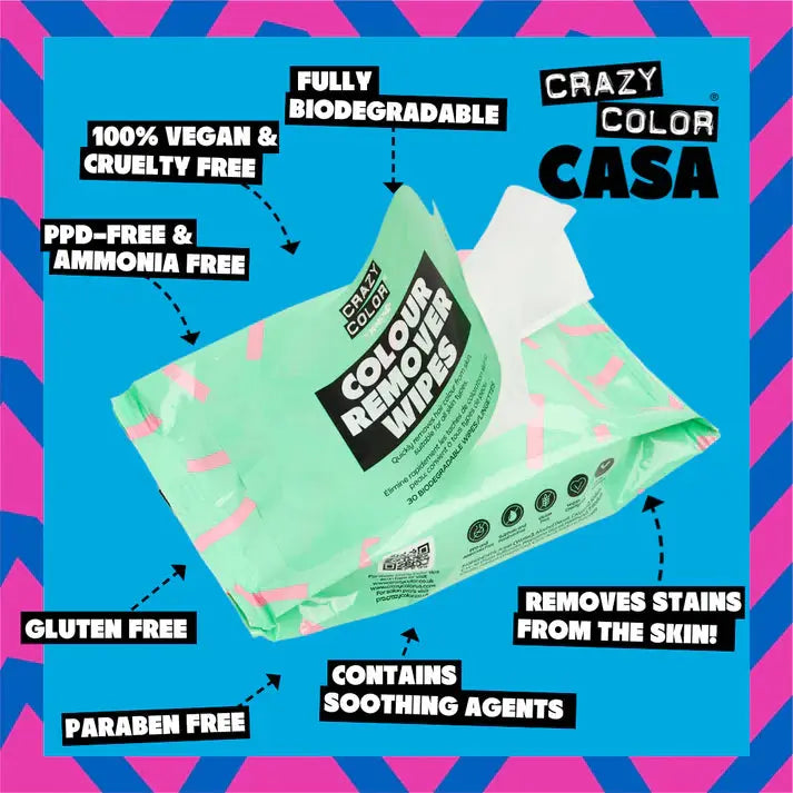 Crazy Color Colour Remover Wipes