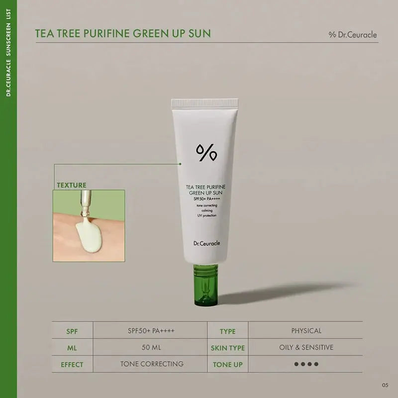 Dr.Ceuracle Tea Tree Purifine Green Up Sun