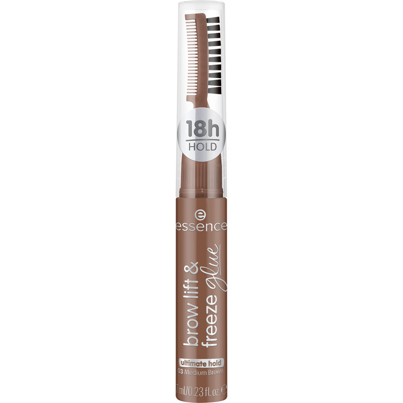 Essence Brow Lift & Freeze Glue 03 Medium Brown, 3-in-1 wenkbrauwlijm, foto 6 van 6