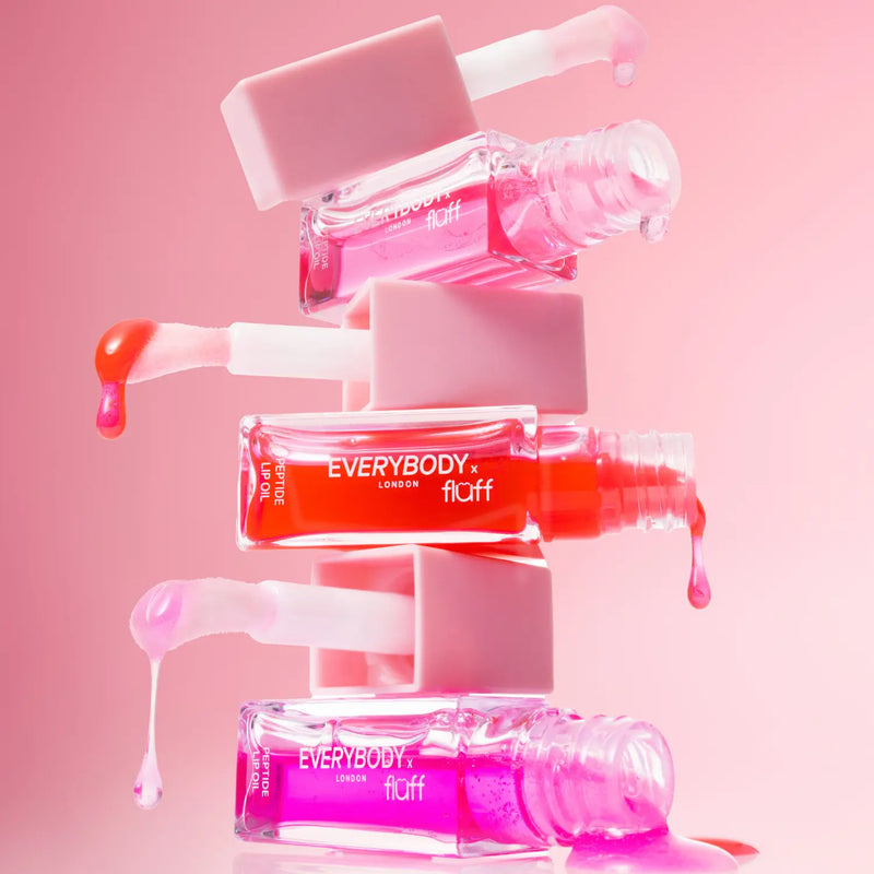 Everybody London X Fluff Peptide Lip Oil Pink Rush