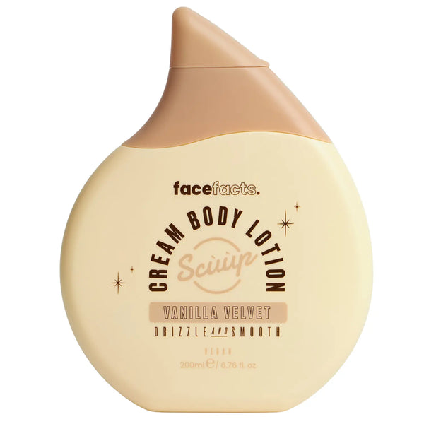 Face Facts Scuup Cream Body Lotion Vanilla Velvet
