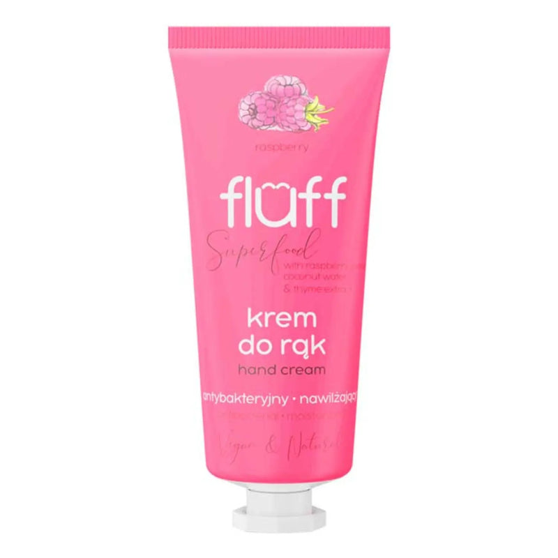Fluff Hand Cream Antibacterial & Moisturizing Raspberry