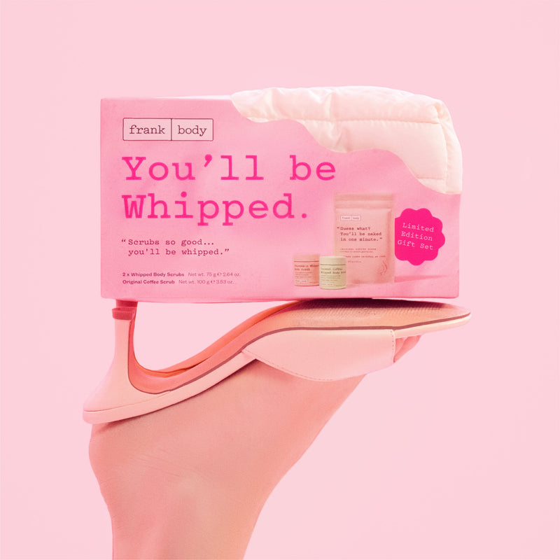 Frank Body You'll Be Whipped Kit, giftset met drie koffie body scrubs en tas, foto 4 van 7
