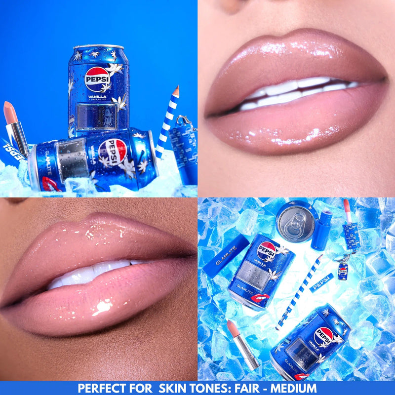 Glamlite X Pepsi Vanilla 3 Piece Lip Kit