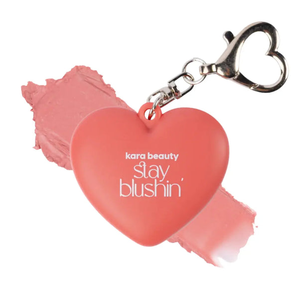 Kara Beauty Stay Blushin! Lip and Cheek Cream Blush Keychain Sunkissed