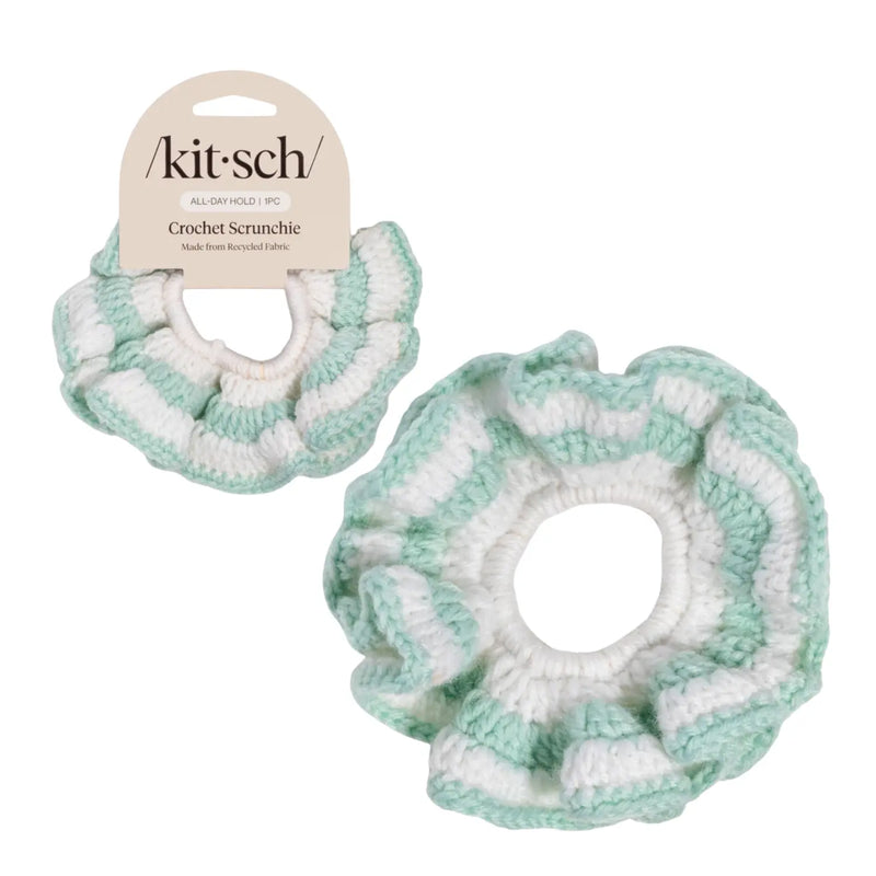 Kitsch Crochet Scrunchie Seafoam Blue