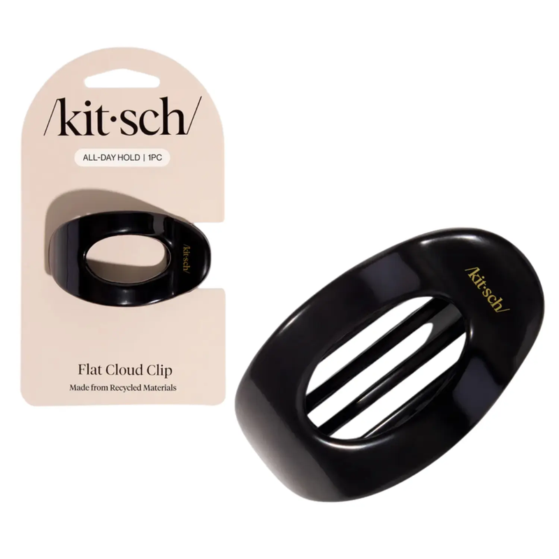 Kitsch Flat Cloud Clip Black Small
