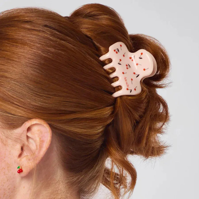 Kitsch Recycled Plastic Medium Cloud Clip Cherry Print