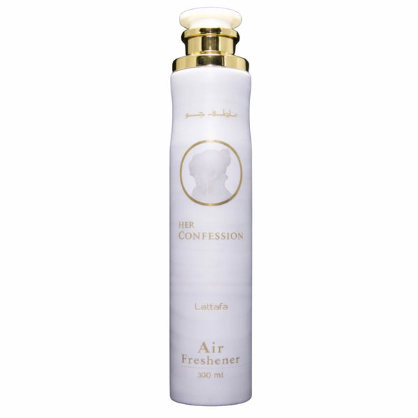 Lattafa Her Confession Air Freshener, oriëntaals-bloemige ruimtespray voor een warme sfeer