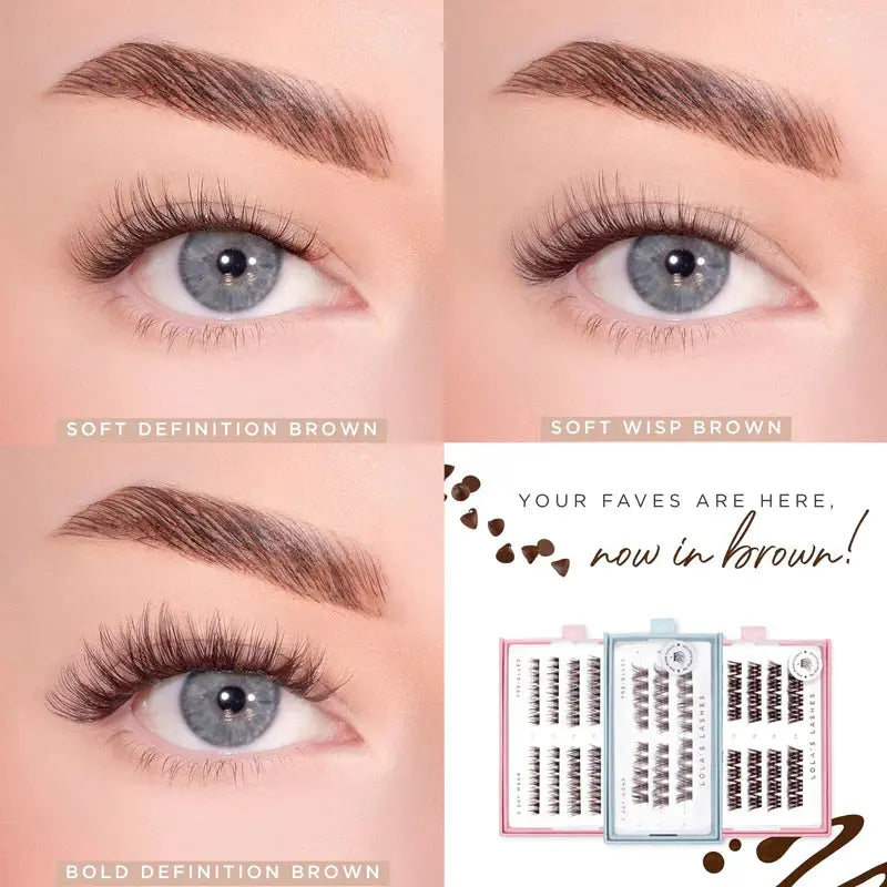 Lola's Lashes Bold Definition Dark Brown Pre-Glued Lashes