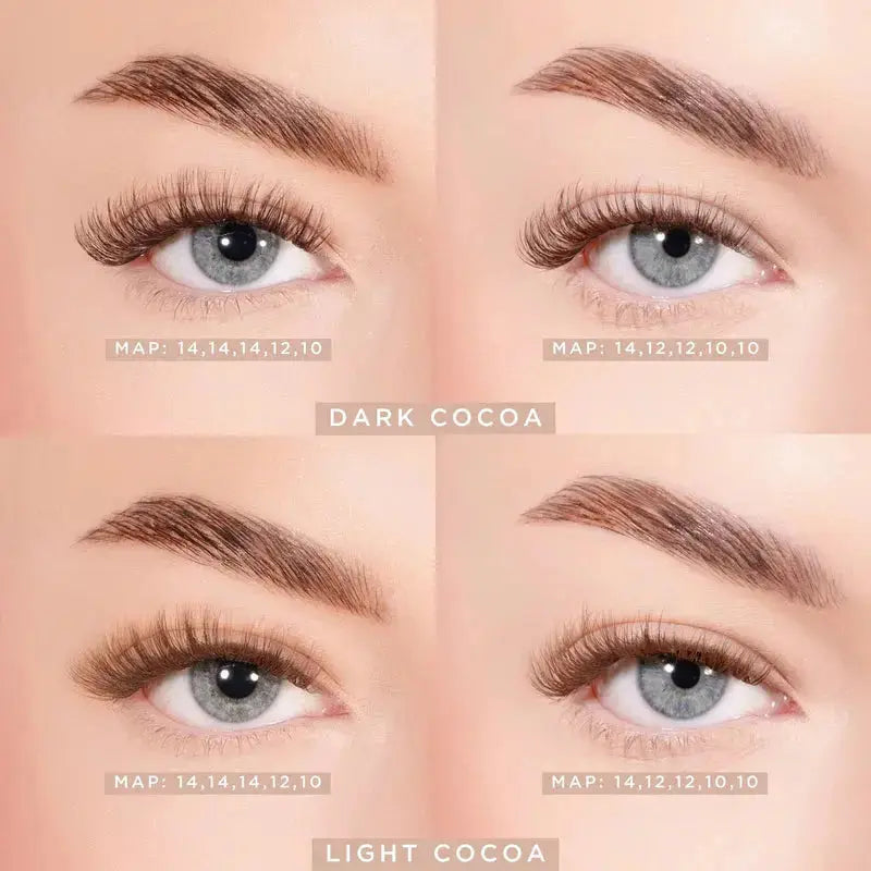 Lola's Lashes Dark Cocoa Pre Glued Lashes Set