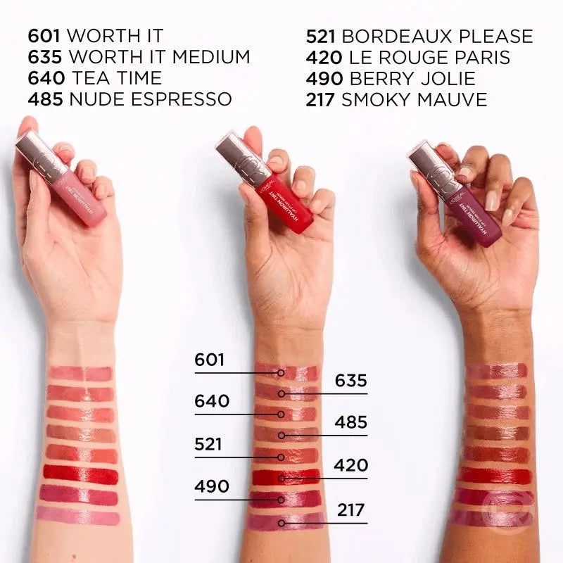 L'Oreal Paris Hyaluron Tint Lipstain 635 Worth It Medium