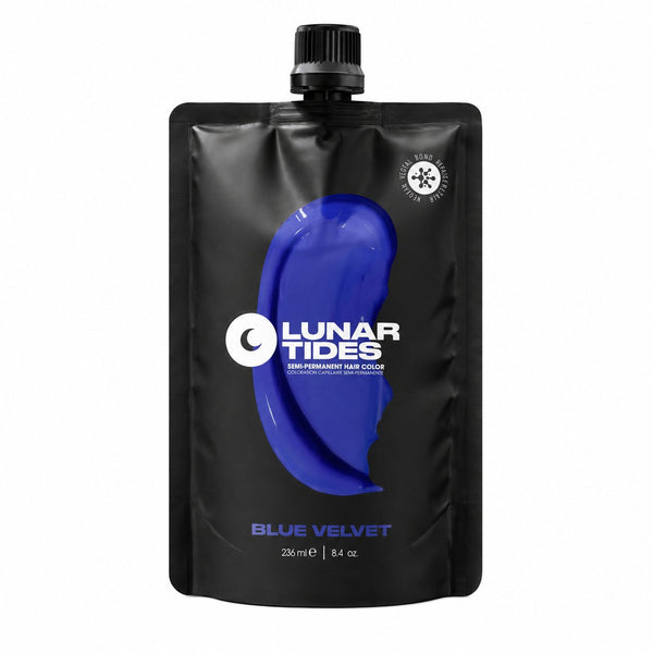 Lunar Tides Semi Permanent Hair Color Blue Velvet, semi-permanente haarverf in diepblauw