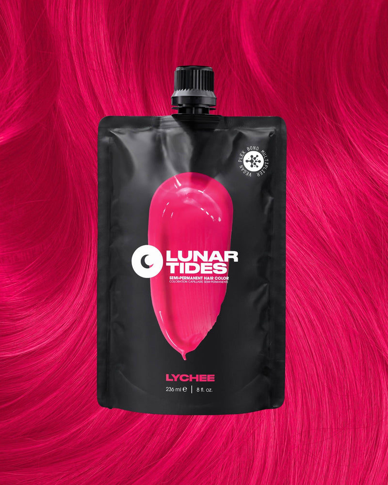 Lunar Tides Semi Permanent Hair Color Lychee Pink, semi-permanente haarverf in roze tint