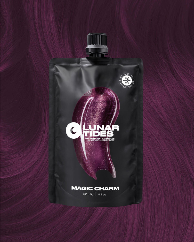 Lunar Tides Semi Permanent Hair Color Magic Charm, semi-permanente haarverf in roze-zwart