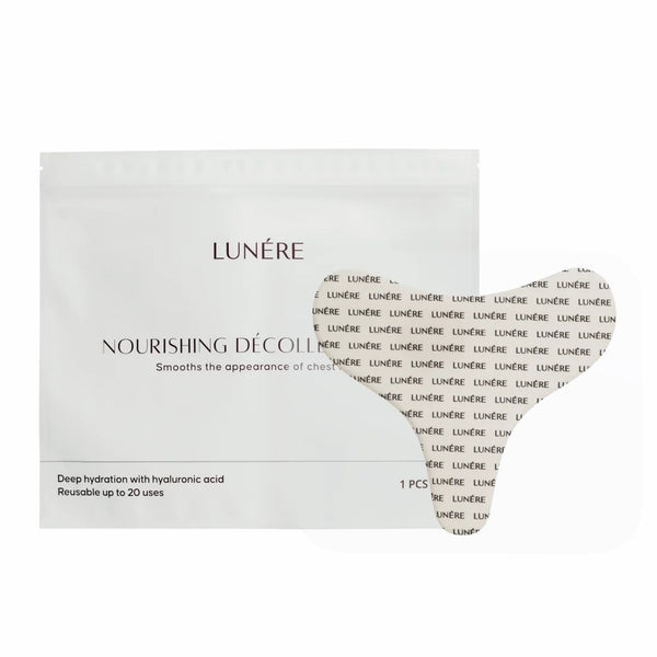 Lunere Nourishing Decolleté Patch, herbruikbare siliconen patch voor het decolleté