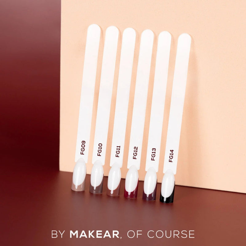Makear French Manicure Gel FG14 Black, intens zwarte gellak voor nail art en french manicure