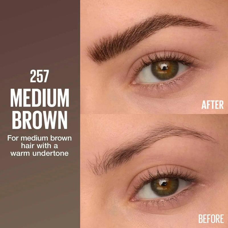 Maybelline Brow Insert 04 Medium Brown, 2-in-1 wenkbrauwpen en gel, foto 2 van 9
