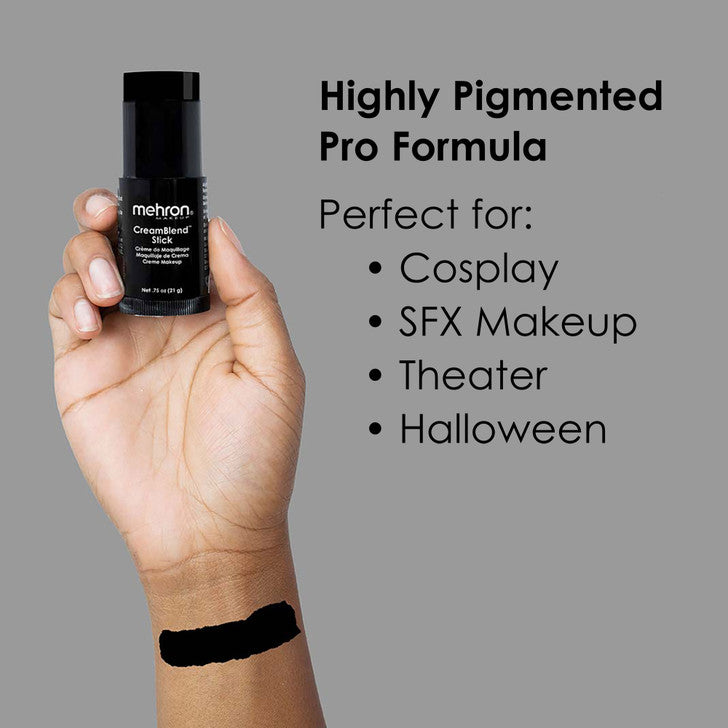 Mehron Makeup CreamBlend Stick Black