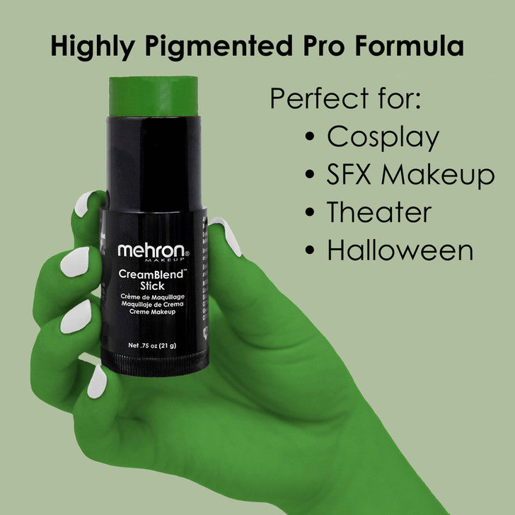 Mehron Makeup CreamBlend Stick Green